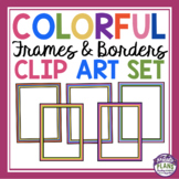 Colorful Borders and Frames - 10 Clip Art Border Backgroun