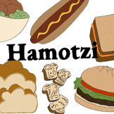 Colorful Brachos Poster - "Hamotzi" ("Bready" Foods)
