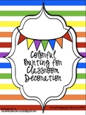 Colorful Bunting for Personal or Commercial Use