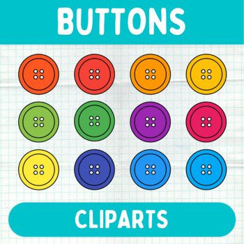 Preview of Colorful Buttons Cliparts - Printable Graphics - Commercial Use