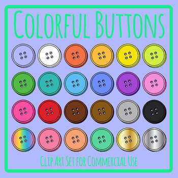 Assorted Buttons Clip Art