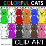 Colorful CATS Clip Art