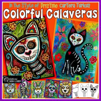 Preview of Colorful Calaveras - In the Style of Pristine Cartera - Day of the Dead