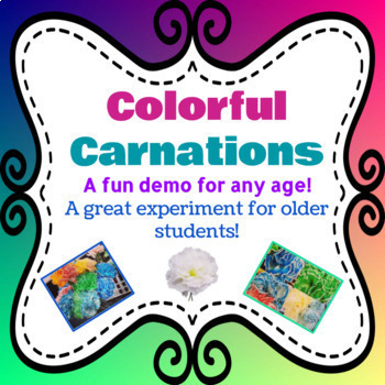Preview of Colorful Carnations Lab or Demo for Students of All Ages!