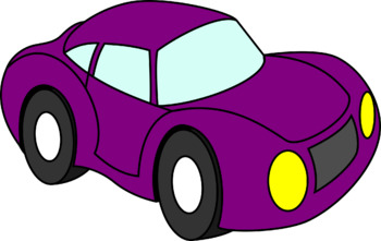 purple car clipart