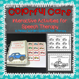 Colorful Cars Interactive Book for Speech Therapy