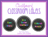Colorful Classroom Organization Labels {Chalkboard}