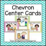 Colorful Chevron Pocket Chart  Center Cards