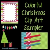Colorful Christmas Clip Art FREEBIE for Personal or Commer