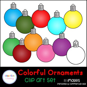 colorful christmas ornaments
