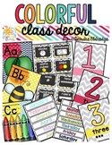 Colorful Class Decor