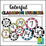 Colorful Class Number Labels 1-40