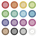 Colorful Classroom Clocks