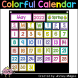 Colorful Classroom Decor Calendar Kit: Months, Seasons, Da