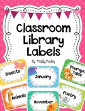 Colorful Classroom Library Labels