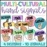 Multicultural Hand Signal Posters