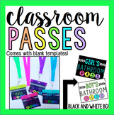 Colorful Classroom Passes