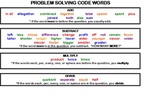 Colorful Code Words- Problem Solving