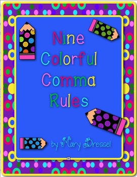 Preview of Color-Coding Comma Fun with 9 Rules (20 worksheets included!)