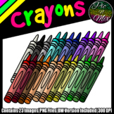 Rainbow Crayons Clip Art