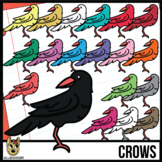 Colorful Crow Clip Art