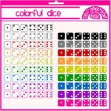 Colorful Dice Clipart Graphics (Personal and Commercial Use)