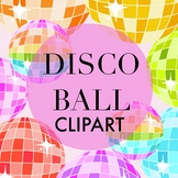Colorful Disco Ball Clipart by Taracotta Sunrise