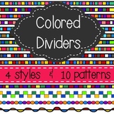Colorful Dividers