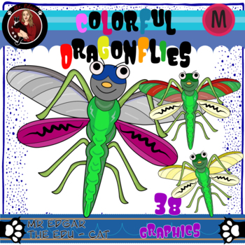 Preview of Colorful Dragonflies -- 38 different Combinations