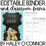 Editable Teacher Binder, Planner and Classroom Forms {Upda