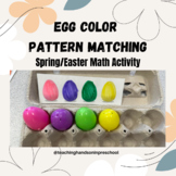 Colorful Egg Easter Pattern Matching PreK Spring Activity