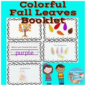 Preview of Colorful Fall Leaves Book