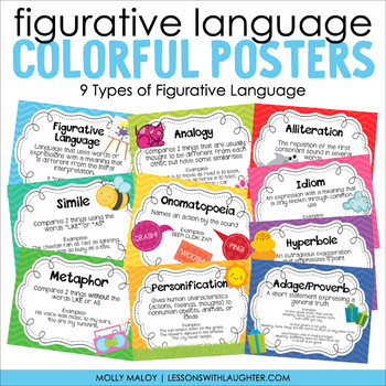 Preview of Colorful Figurative Language Posters