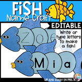Colorful Fish - Name Craft - Ocean Theme Activity