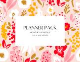 Planner Pack | Floral - Editable and Printable Planner - D