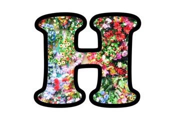 Preview of Watercolor Flowers, Bulletin Board Letters, Numbers and Symbols, Spring Display