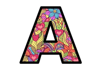 Colorful Flowers, Spring, Bulletin Board Letters, Valentine's Day ...