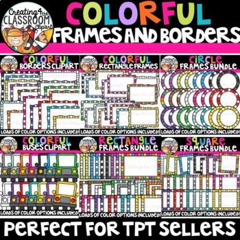 Colorful Markers Clipart Pack--For TpT Sellers