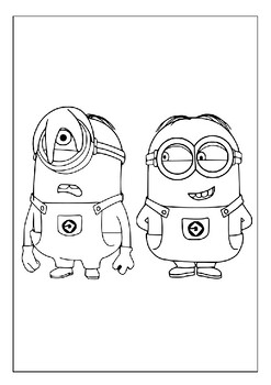 minion face coloring page