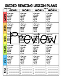 Colorful Guided Reading Editable Lesson Plan Template