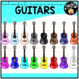 Colorful Guitars Clip Art Set {Educlips Clipart}