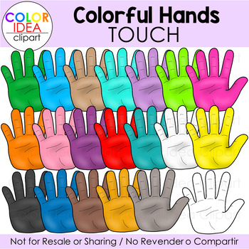 Colorful Hands - Touch by Color Idea | TPT