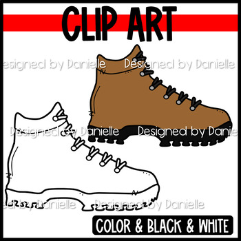 hiking boot clipart