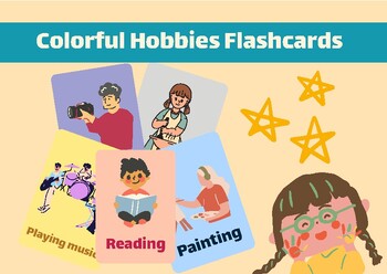 Preview of Colorful Hobbies Flashcards