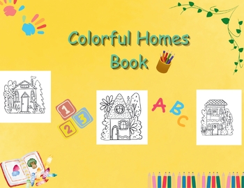 Preview of Whimsical Houses: A Fun-Filled Coloring Adventure for Creative Kids"