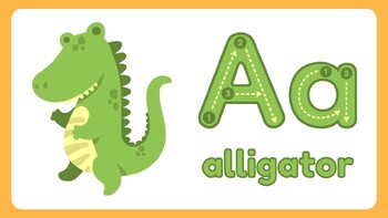 Preview of Colorful Illustrated English Animal Alphabet