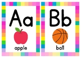 Colorful Illustrative Alphabet Flashcards