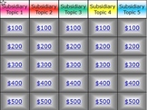Colorful Jeopardy Template