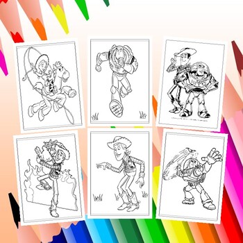 toy story characters coloring page