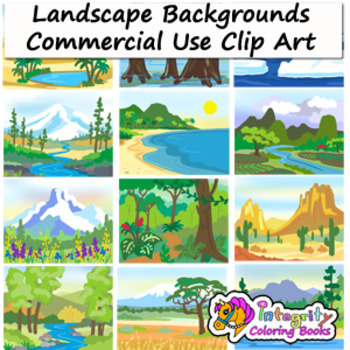 Biomes - Landscape Backgrounds - Habitat Clip Art | TpT